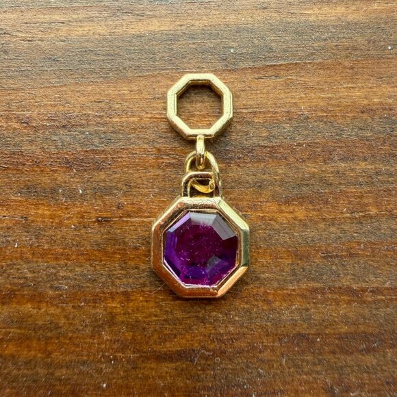 Effy Gold-Tone Amethyst Charm - Picture 1 of 6